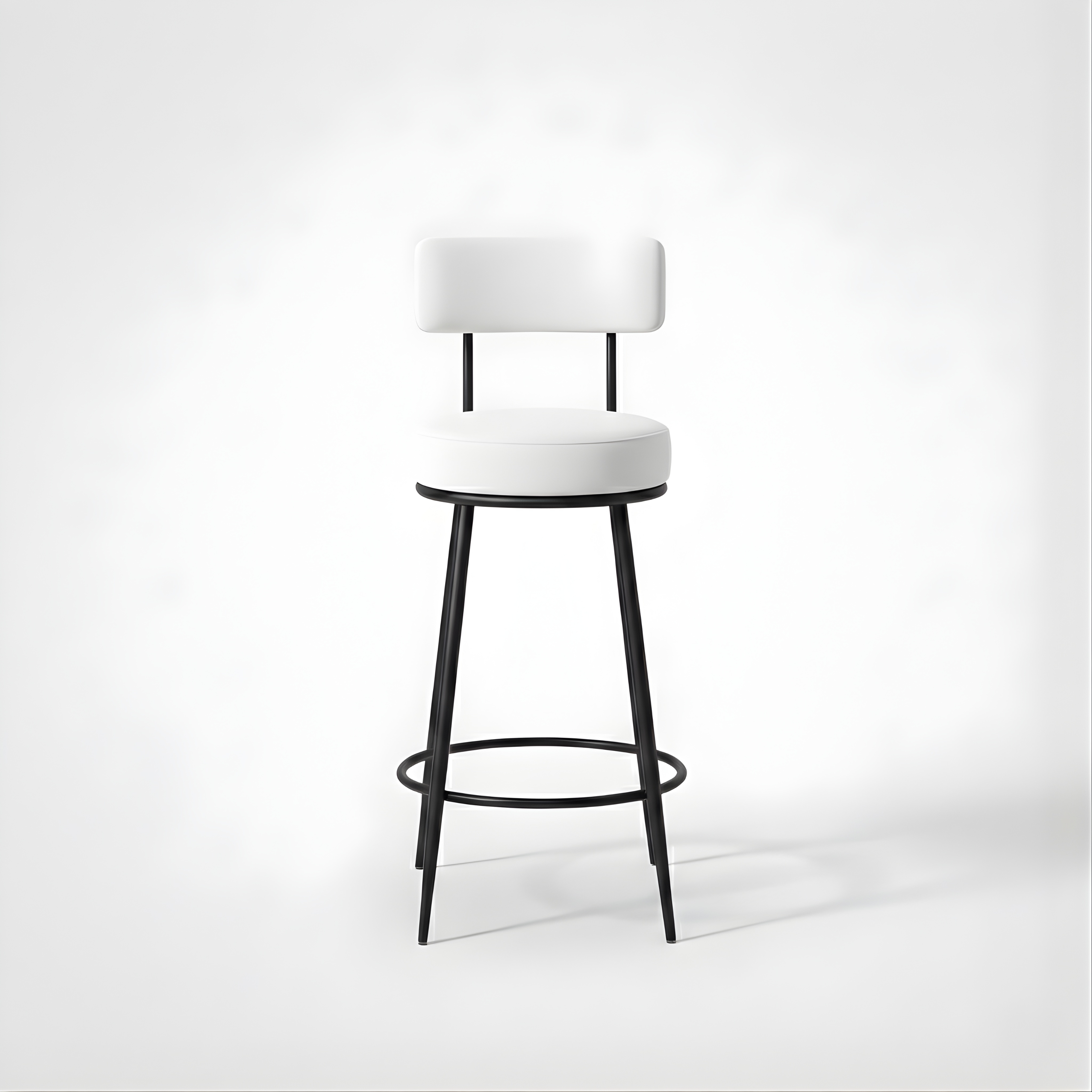 Velvet Counter Stool with Padded Backrest with Black & Gold Legs | Kitchen & Bar Seating