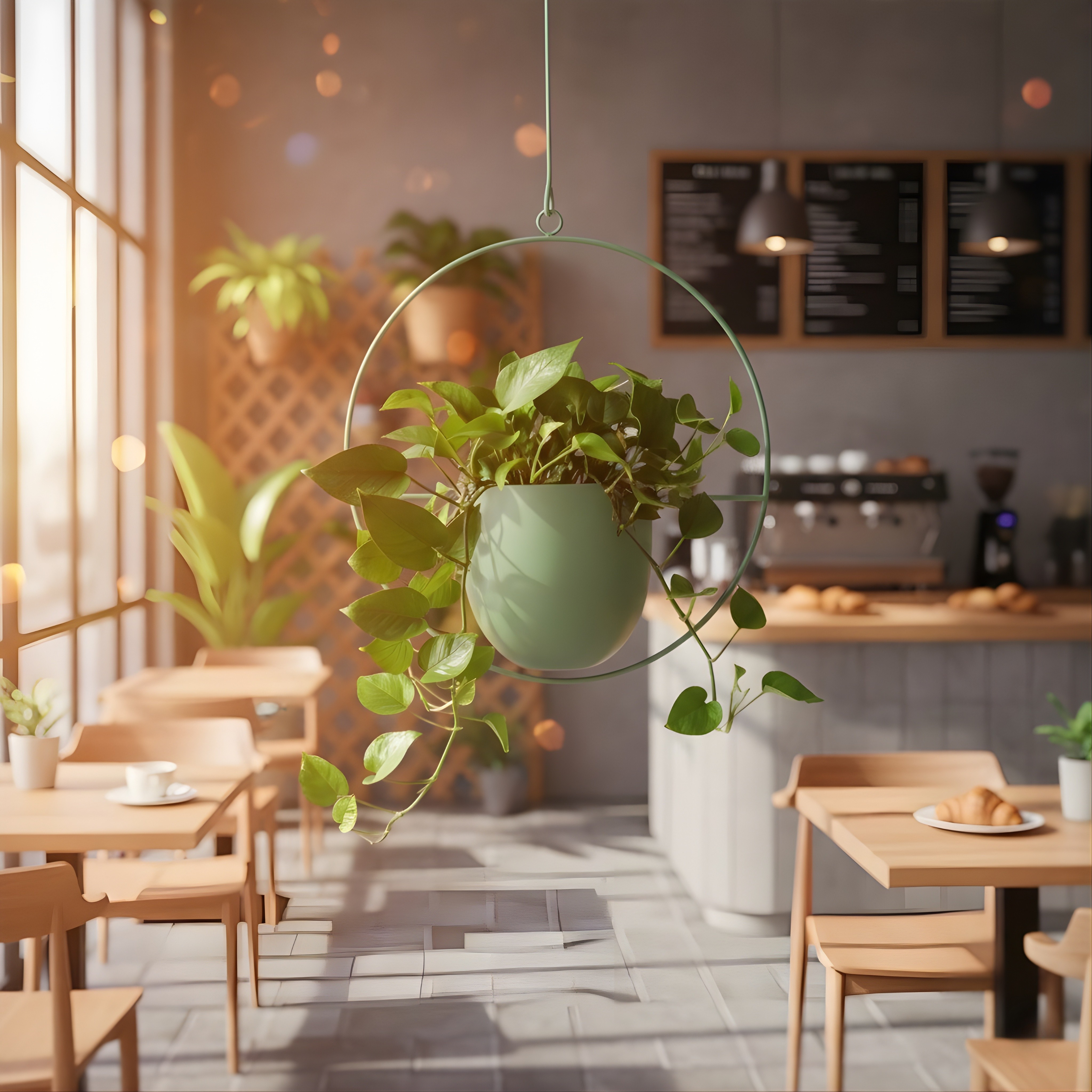 Gold Metal Hanging Planters | Modern Indoor & Outdoor Wall & Ceiling Hangers