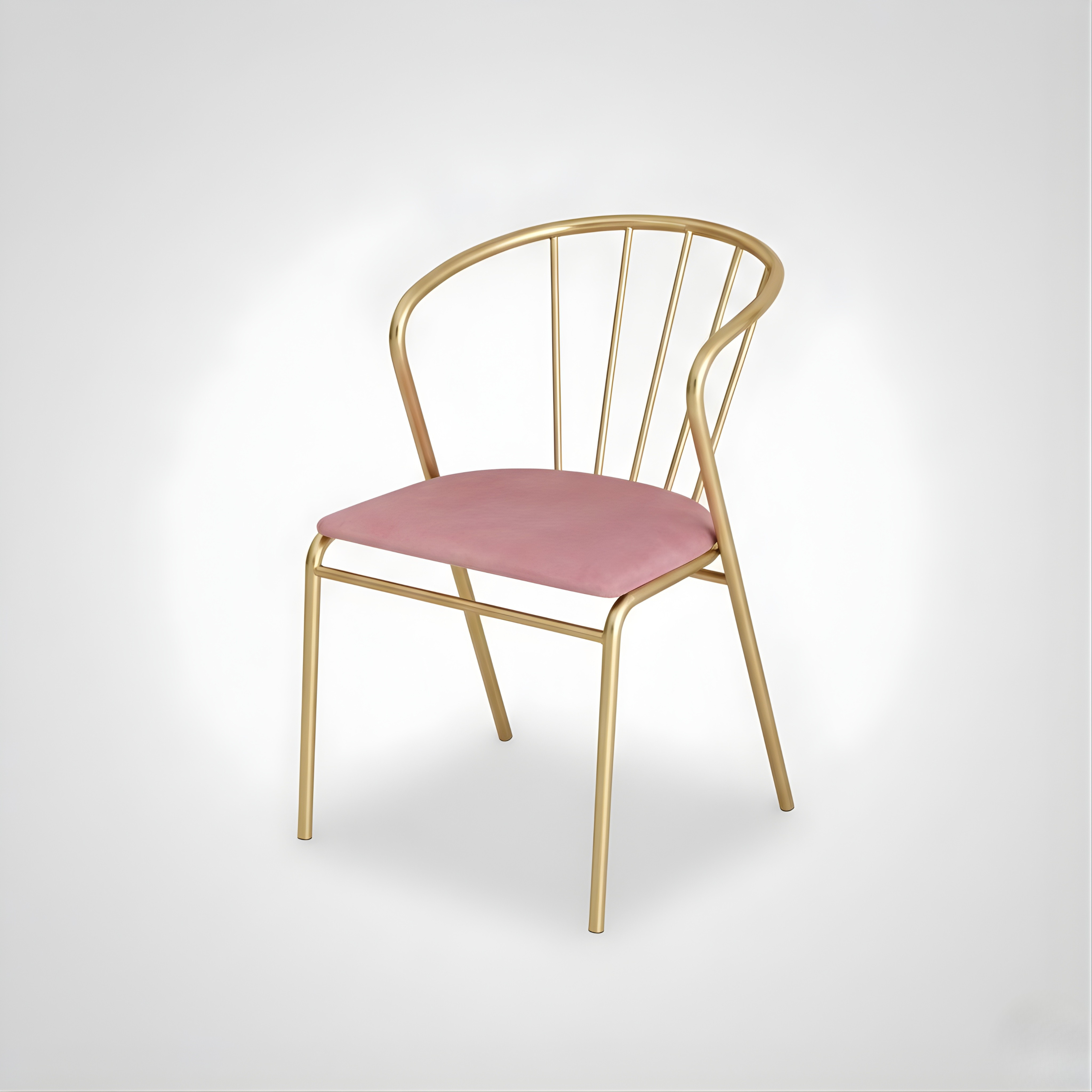 Velvet Accent Chair with Backrest | Modern Single Sofa & Counter Stool for Living Room