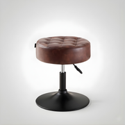 Nutech Impex Tufted Velvet Vanity Stool with 360° Swivel & Height Adjustment