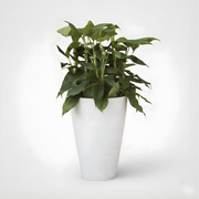 20 Inch Hammered Metal Tall Planter for Indoor & Outdoor Balcony, Patio & Garden