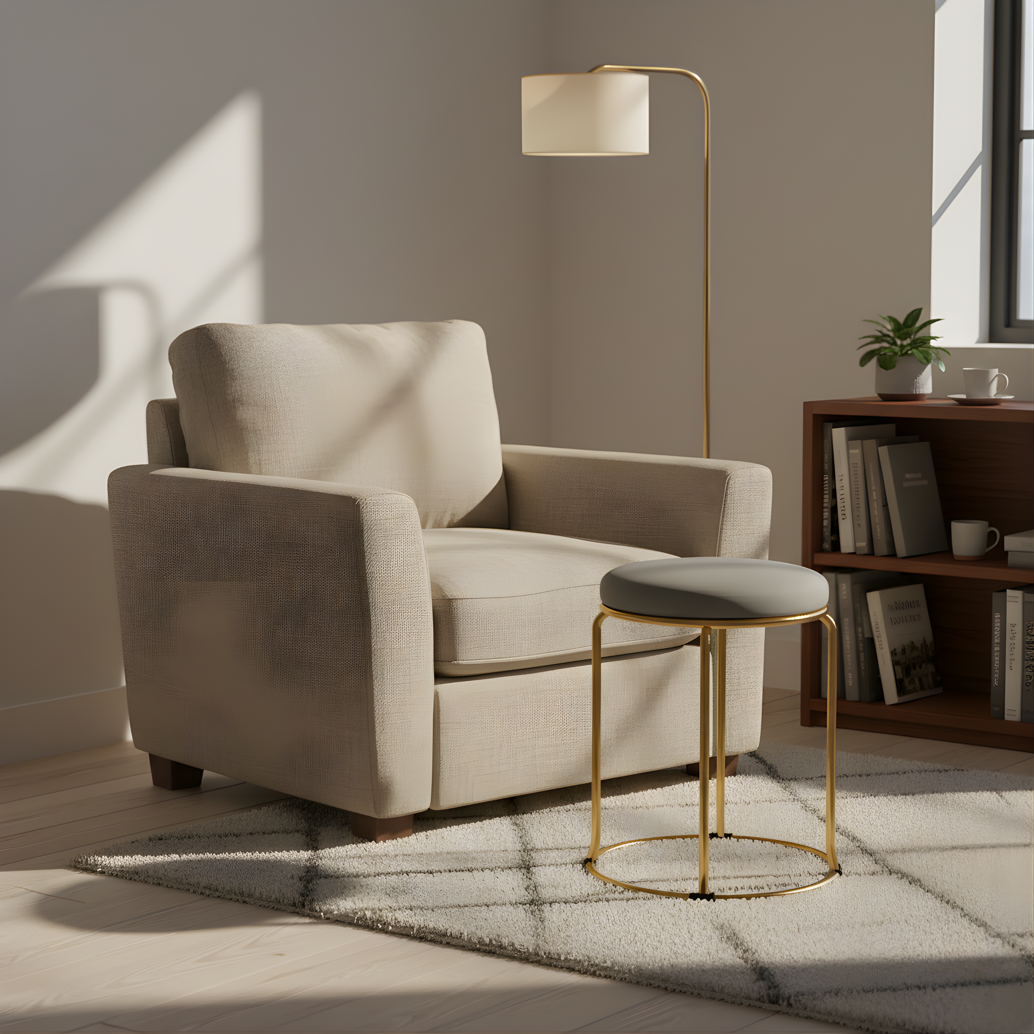 Velvet Stool with Multiple Colour Options | Perfect for Living Room & Bedroom