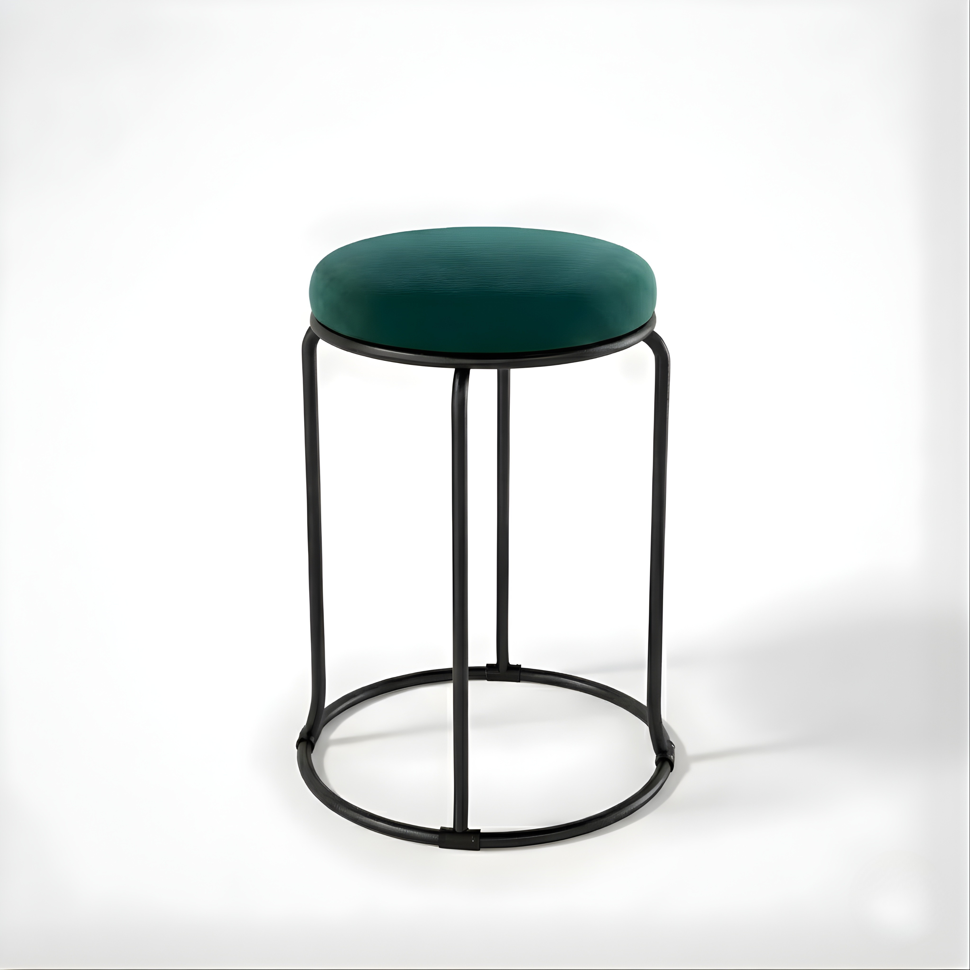 Velvet Vanity Stool - 18 Inch | Stackable Multipurpose Ottoman Chair for Bedroom, Living Room, Salon & Makeup Room - Multiple Colour Options