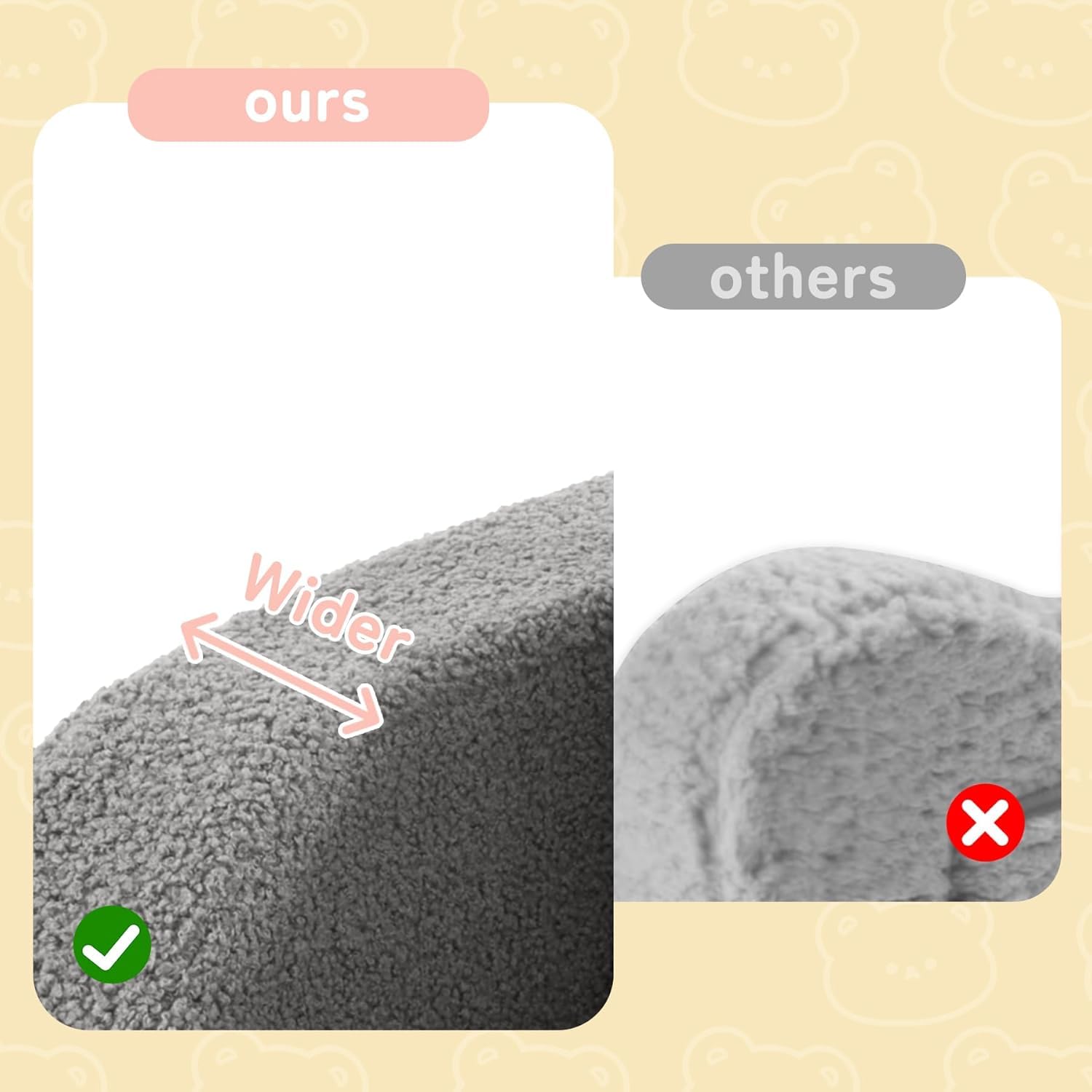 Nutech Decor 2-in-1 Toddler Couch Soft Sherpa Plush Kids Sofa & Lounger