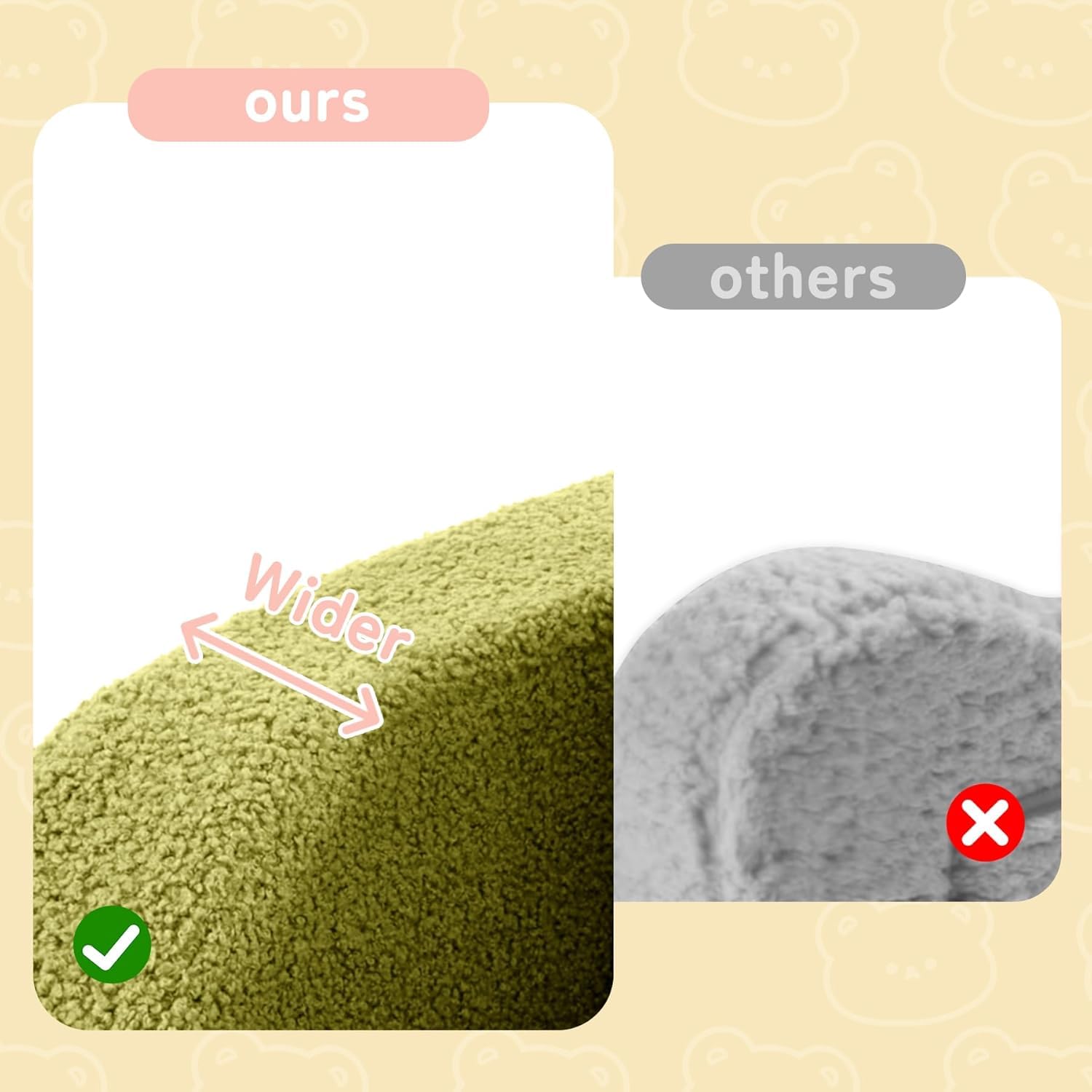 Nutech Decor 2-in-1 Toddler Couch Soft Sherpa Plush Kids Sofa & Lounger