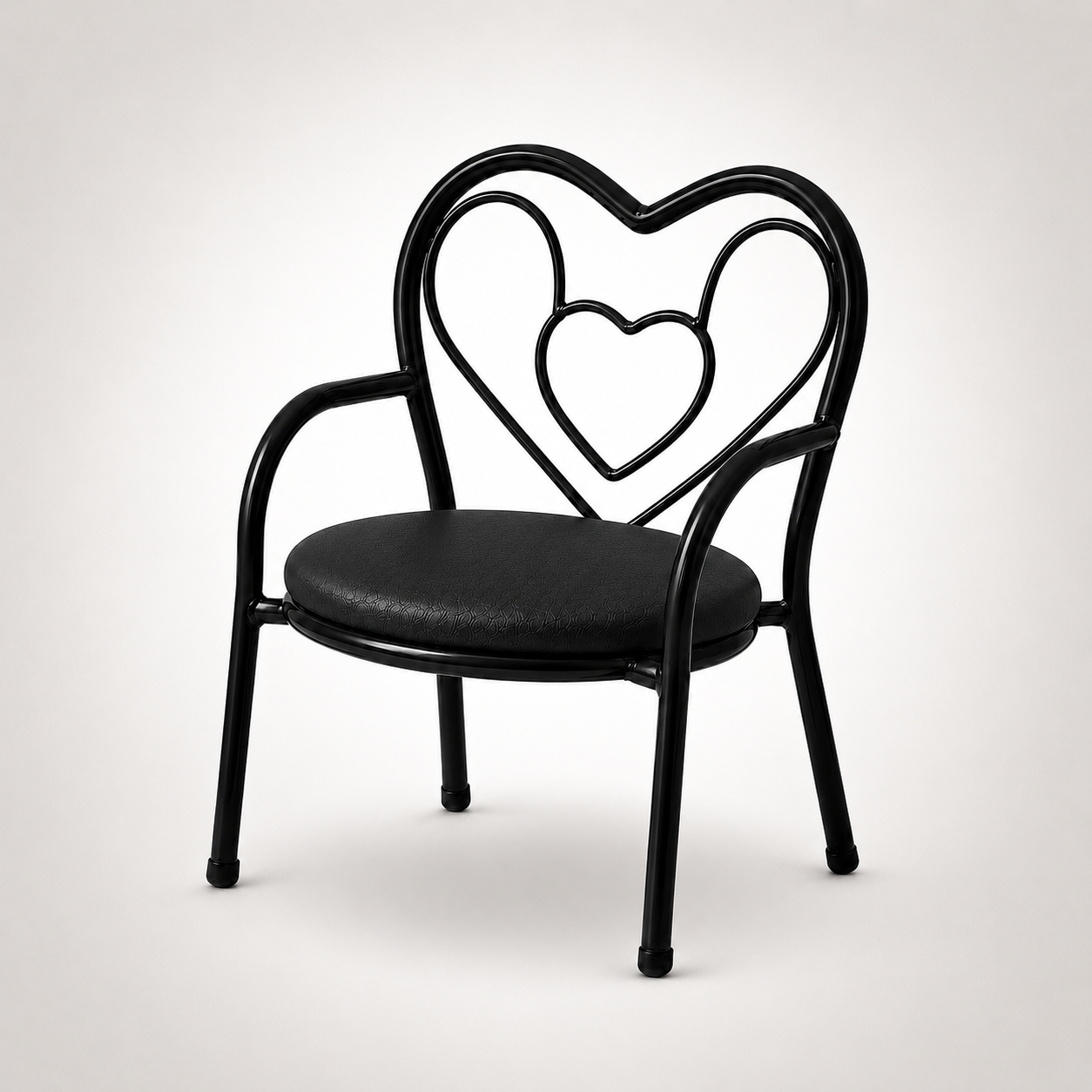 Nutech Decor Heart Kids Chair | Cushioned Metal Study & Activity Chair