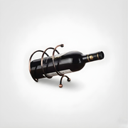 Modern Pirate Ship Soft Drink Bottle Holder | Minimalist Black Decorative Beverage Rack Stand