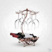 Wine Glass Holder – Tabletop Goblet Storage Rack for Bar & Kitchen, Easy Access Stemware Organizer