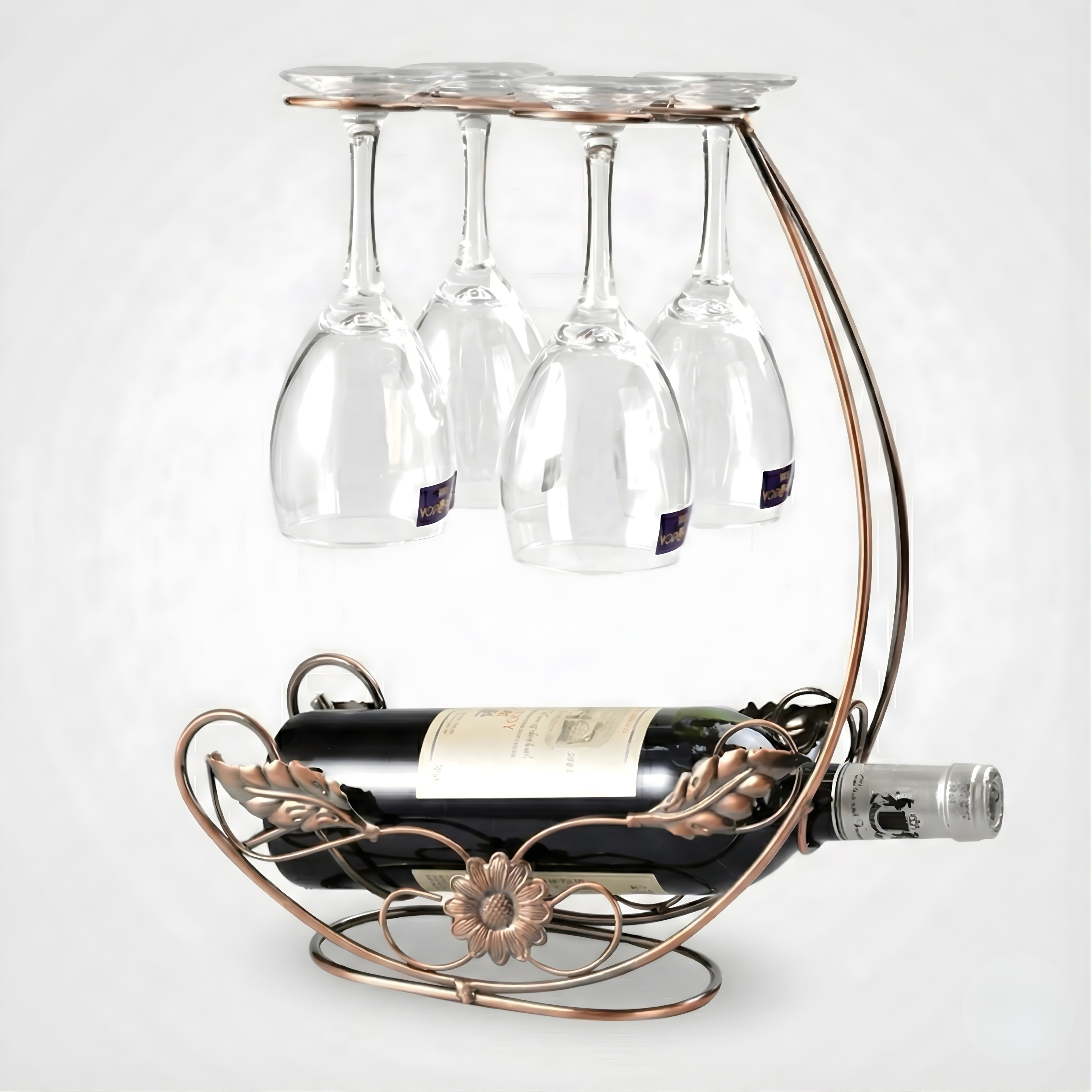 Wine Glass Holder – Tabletop Goblet Storage Rack for Bar & Kitchen, Easy Access Stemware Organizer