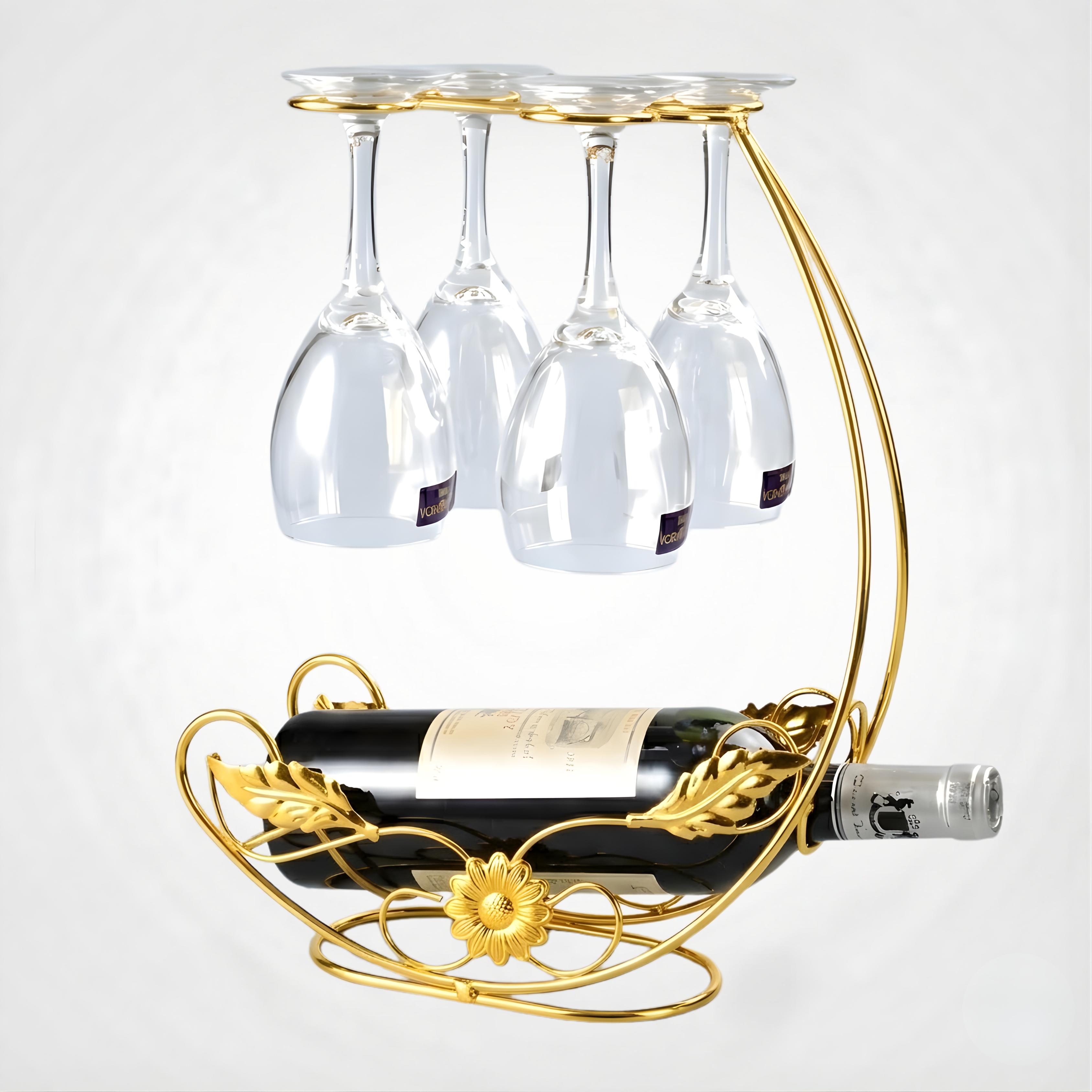 Wine Glass Holder – Tabletop Goblet Storage Rack for Bar & Kitchen, Easy Access Stemware Organizer