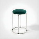 Velvet Vanity Stool - 18 Inch | Stackable Multipurpose Ottoman Chair for Bedroom, Living Room, Salon & Makeup Room - Multiple Colour Options