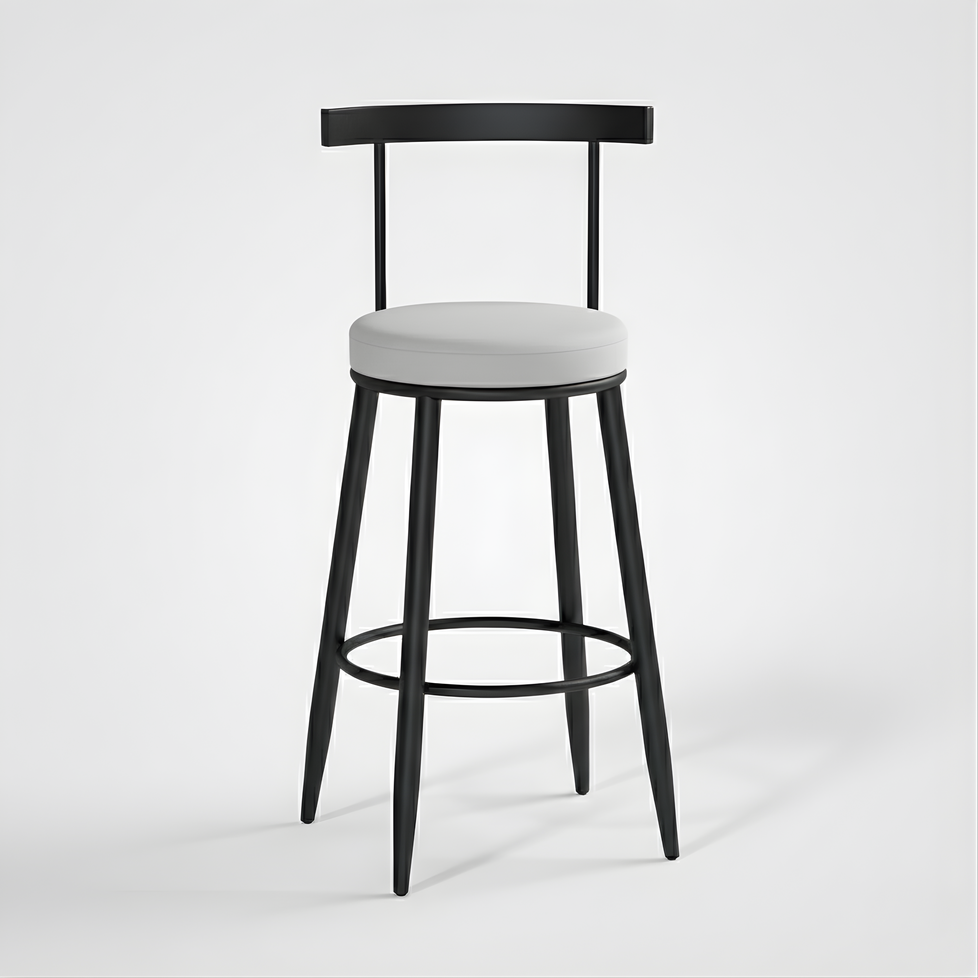 Velvet Counter Stool with Backrest with Black & Gold Legs | Kitchen & Bar Seating