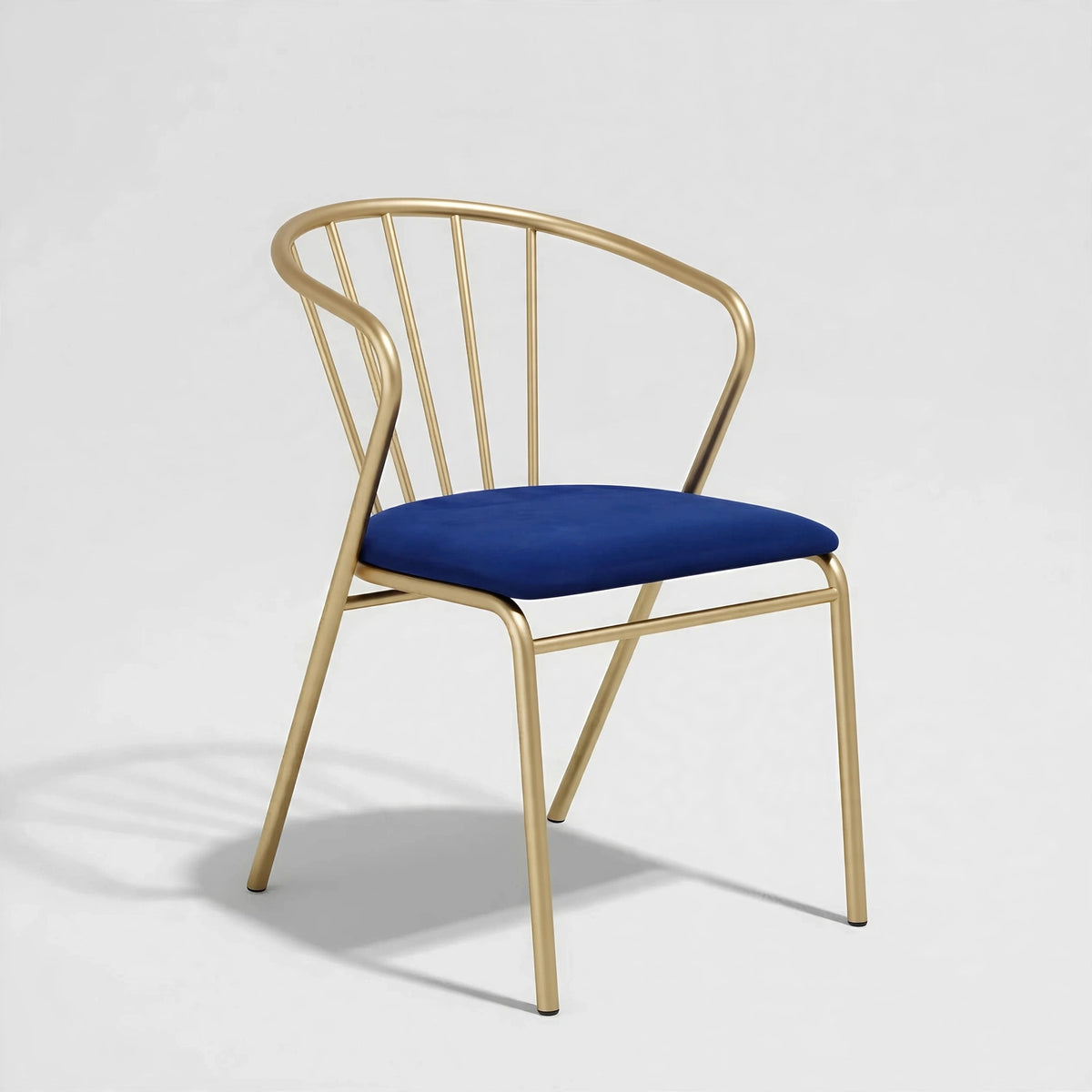 Velvet Accent Chair with Backrest | Modern Single Sofa & Counter Stool for Living Room