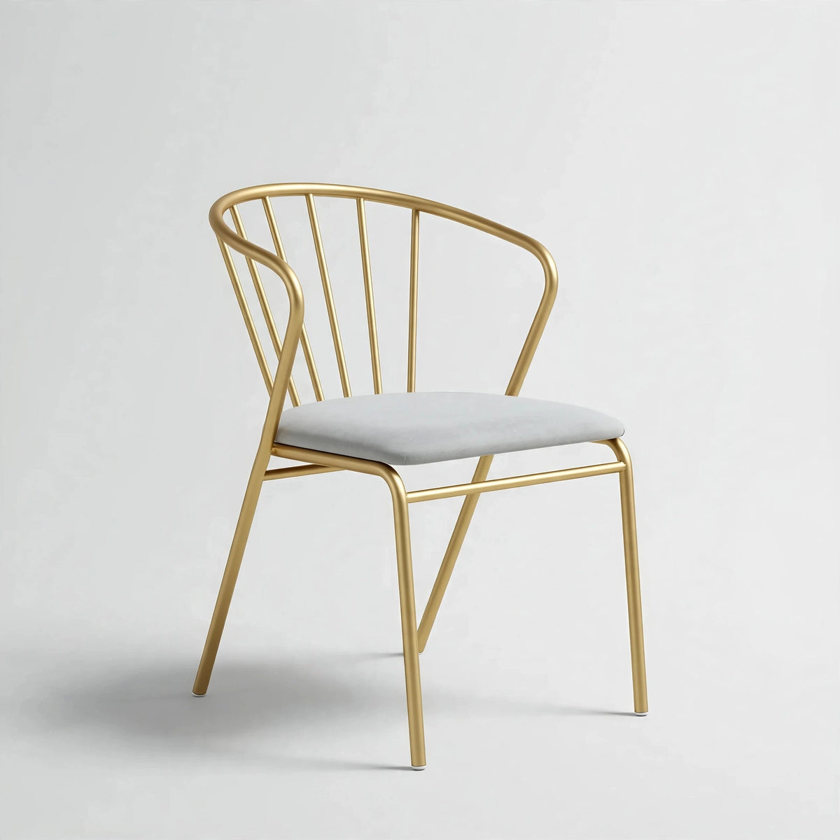 Velvet Accent Chair with Backrest | Modern Single Sofa & Counter Stool for Living Room