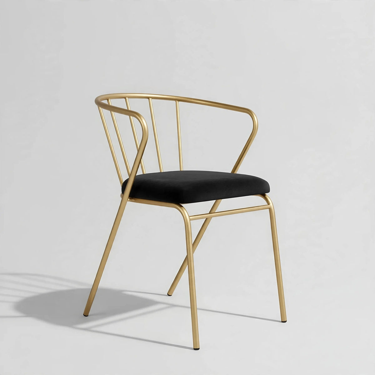 Velvet Accent Chair with Backrest | Modern Single Sofa & Counter Stool for Living Room