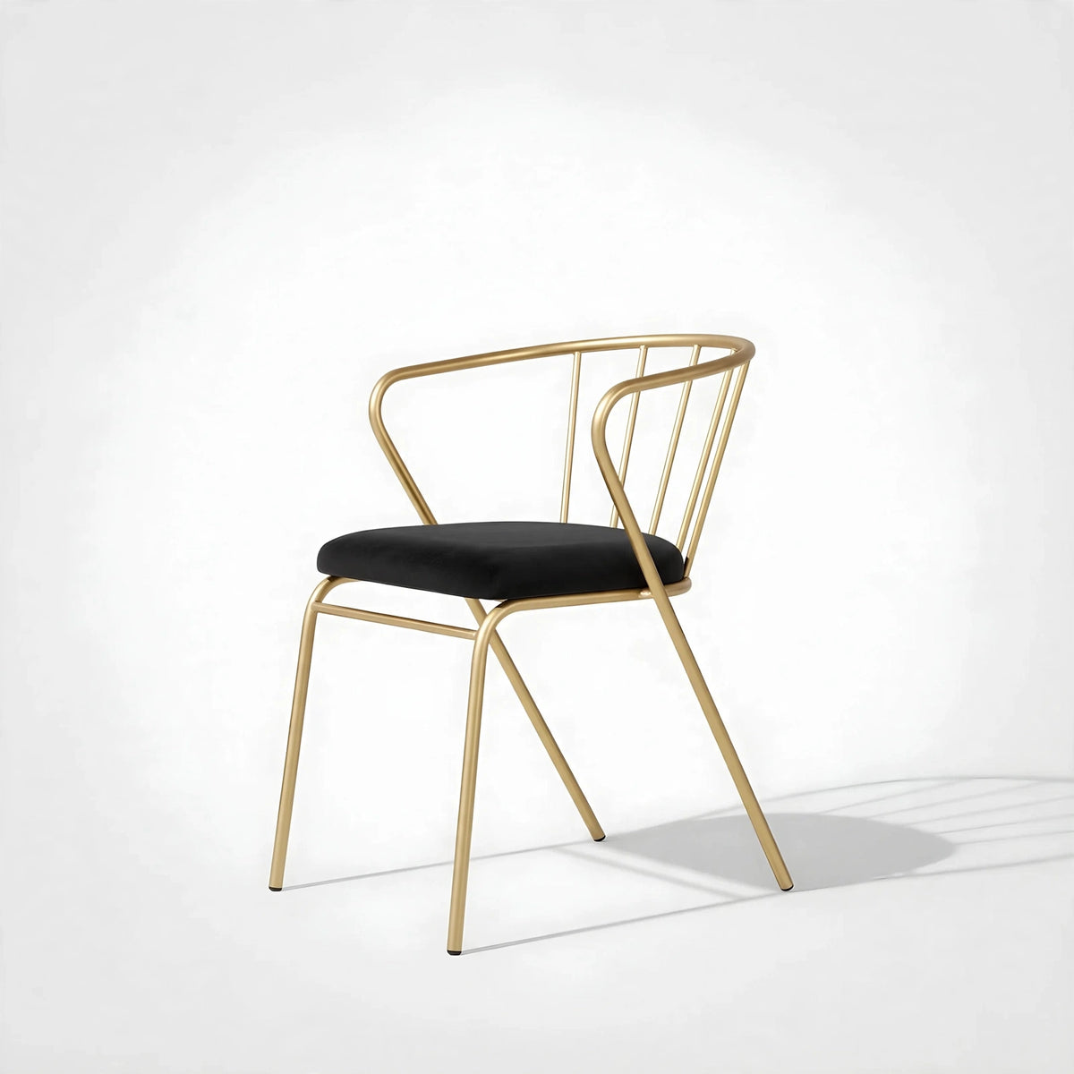 Velvet Accent Chair with Backrest | Modern Single Sofa & Counter Stool for Living Room