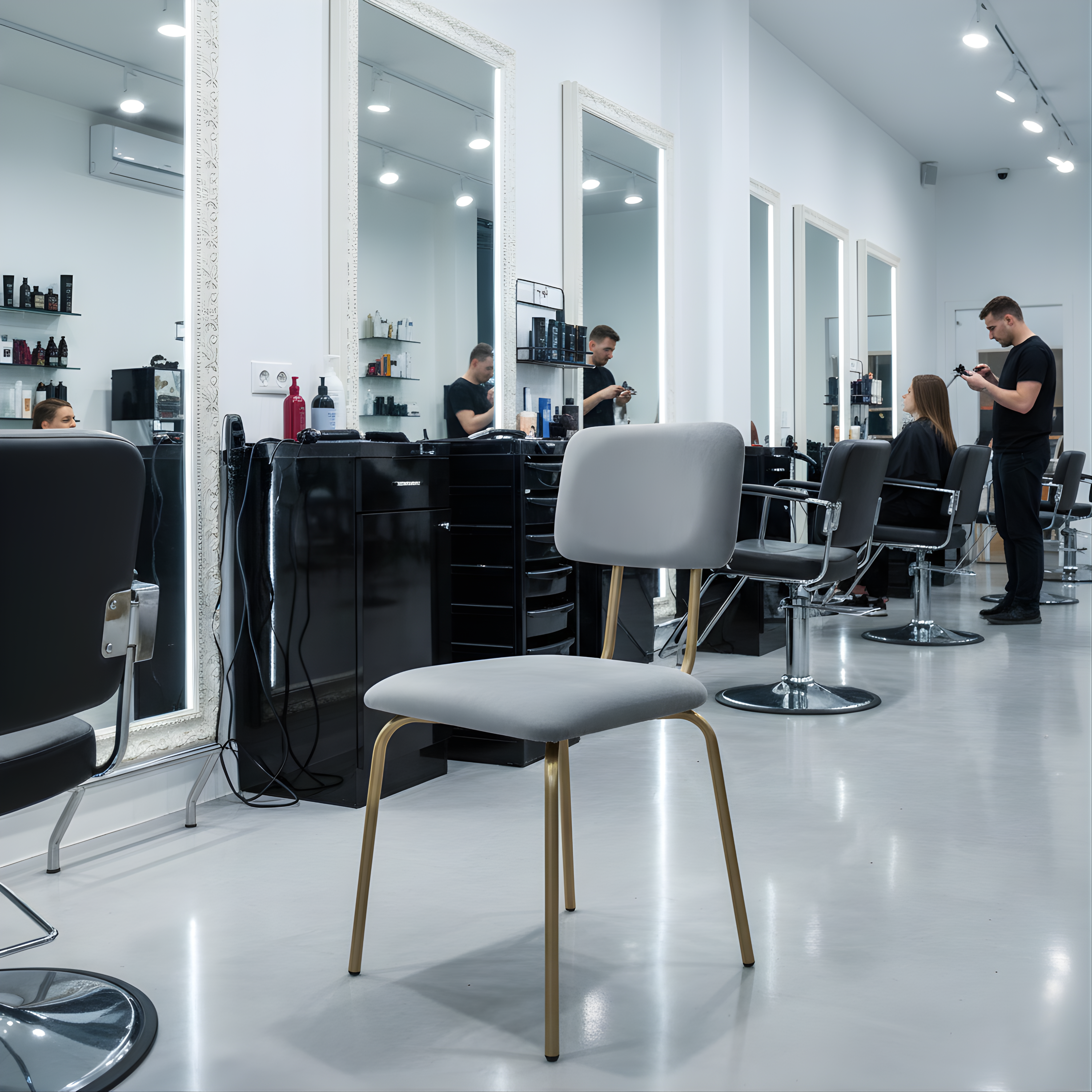 Luxury Velvet Dining Chair with Metal Frame | Modern Accent Chair for Living Room & Dining