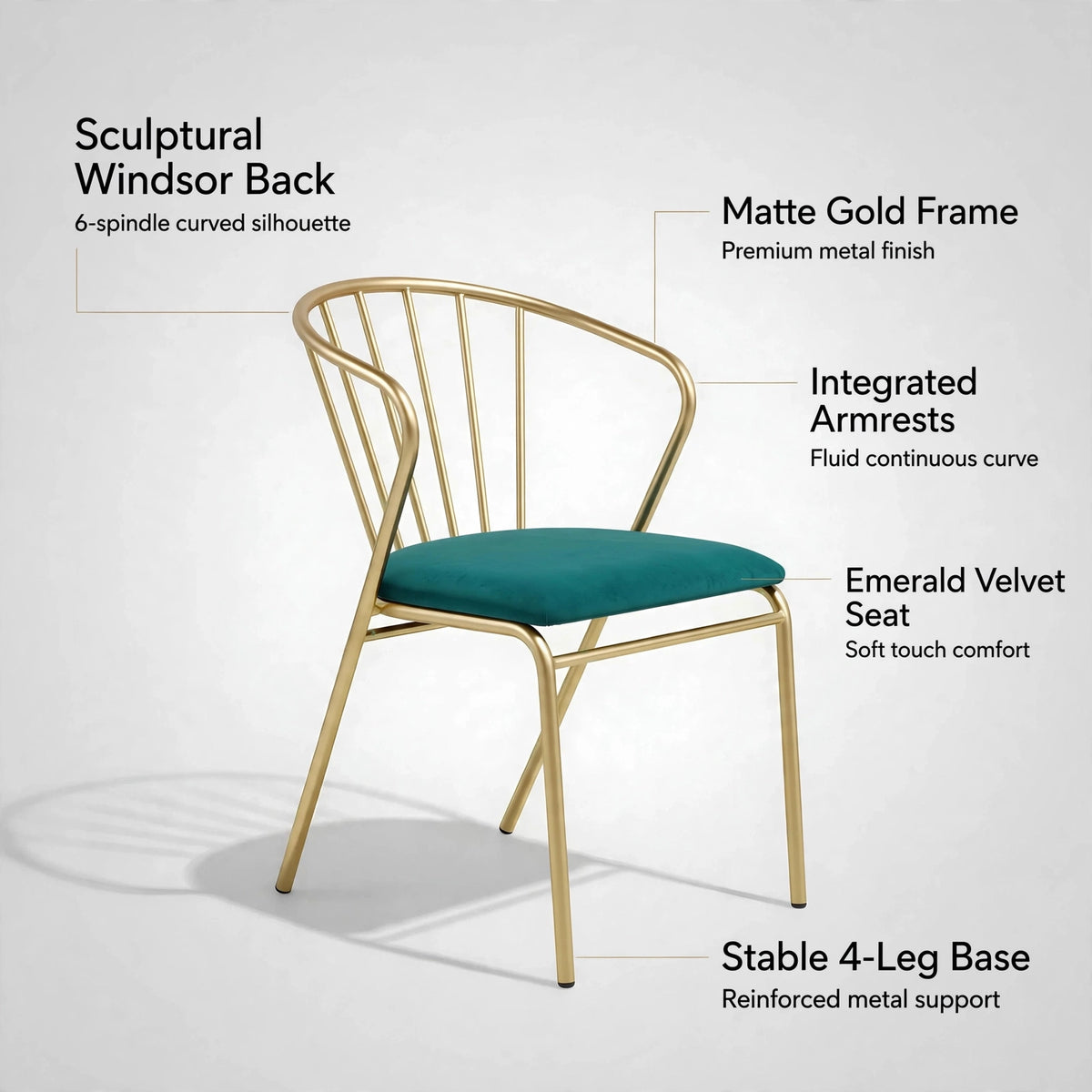 Velvet Accent Chair with Backrest | Modern Single Sofa & Counter Stool for Living Room