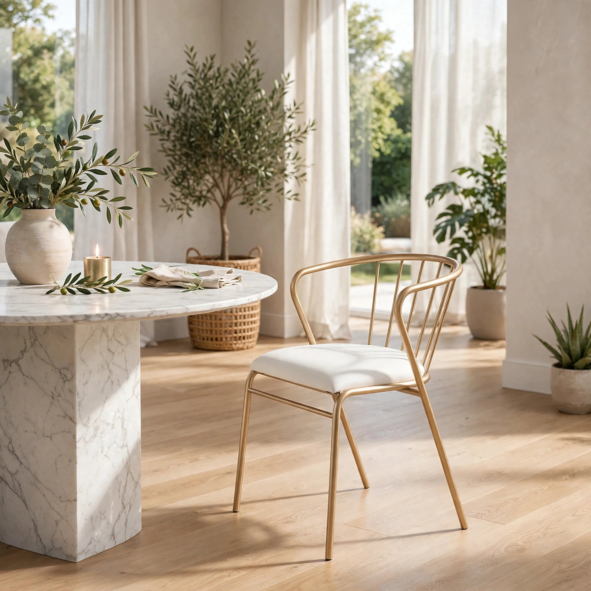 Velvet Accent Chair with Backrest | Modern Single Sofa & Counter Stool for Living Room