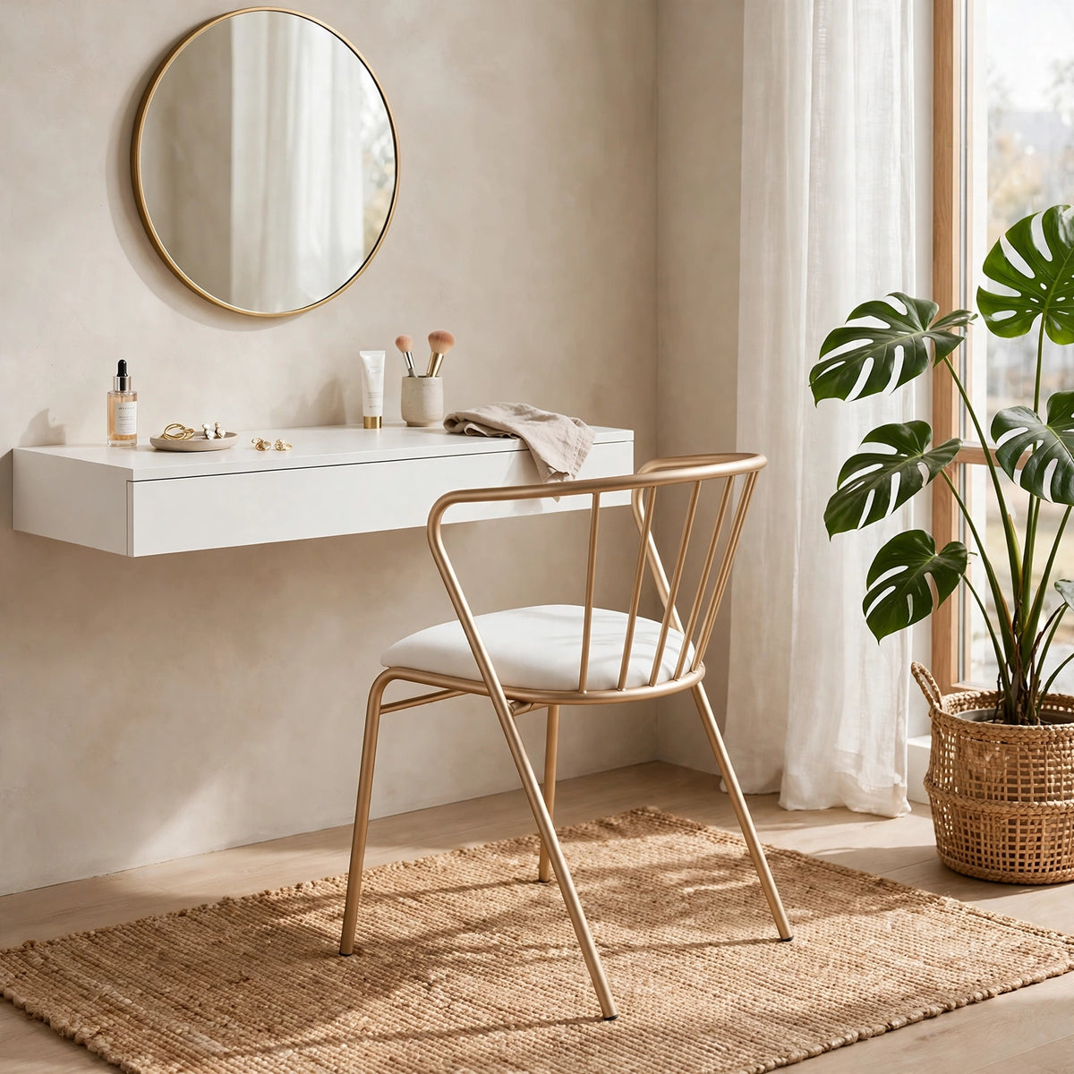 Velvet Accent Chair with Backrest | Modern Single Sofa & Counter Stool for Living Room