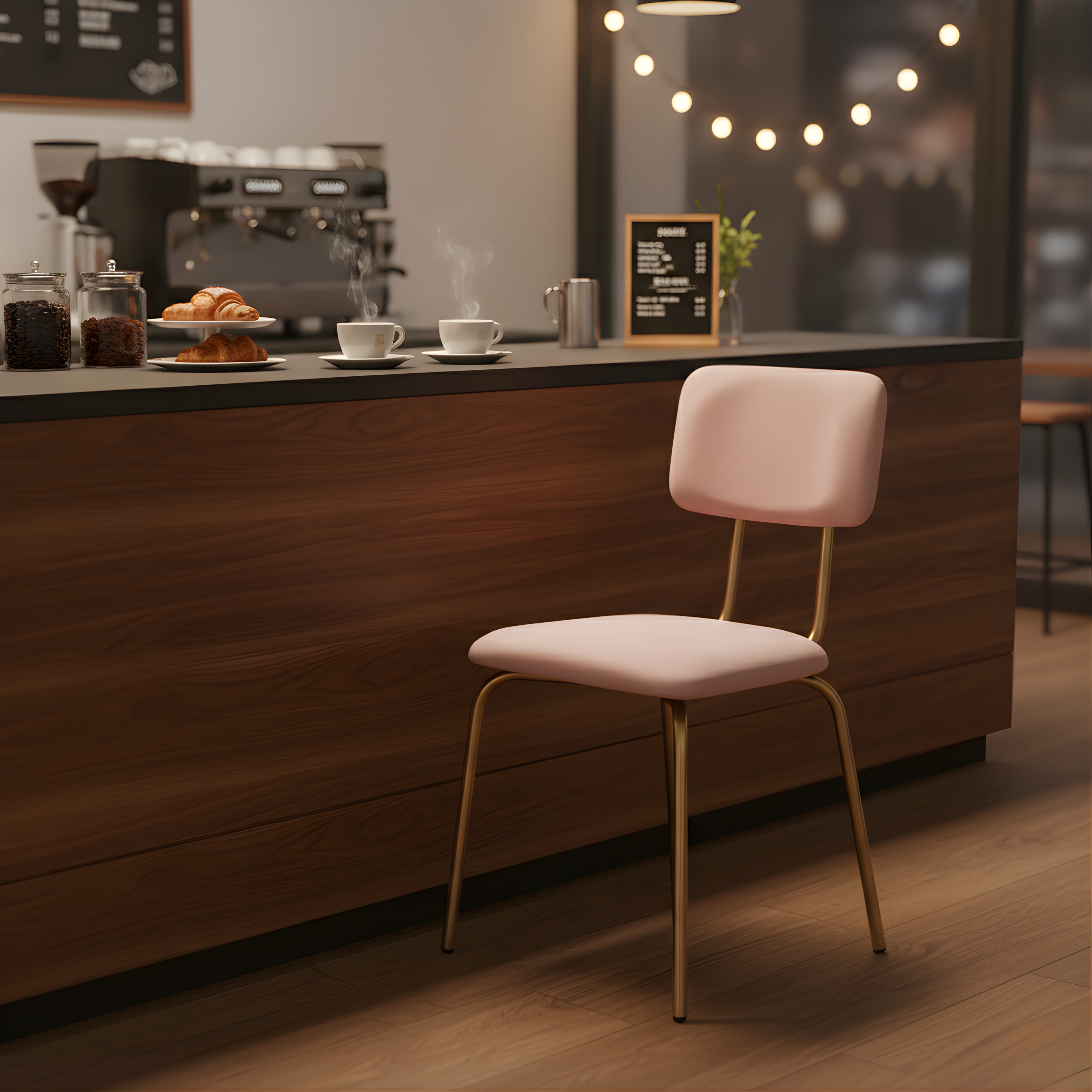 Luxury Velvet Dining Chair with Metal Frame | Modern Accent Chair for Living Room & Dining