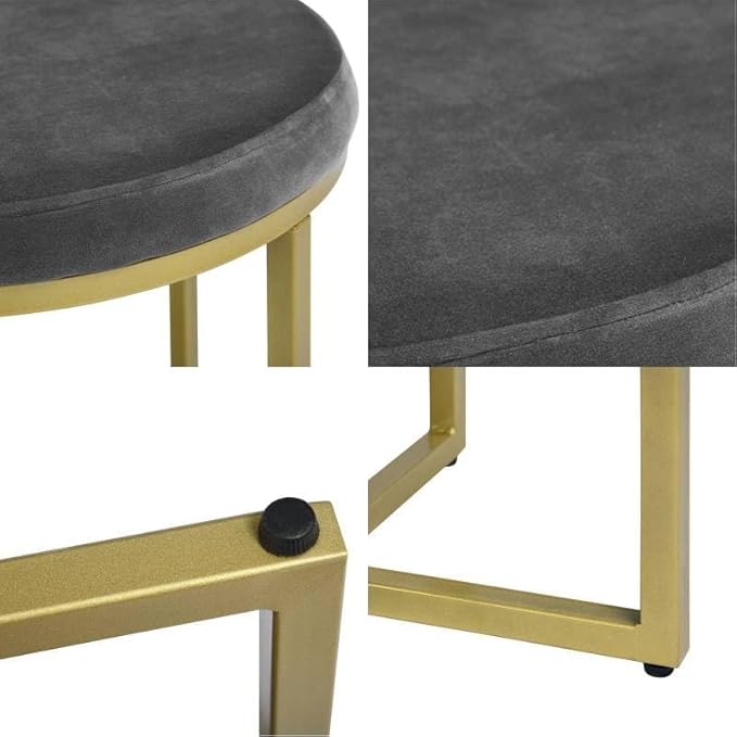 Nutech Impex Round Footrest Ottomans for Living Room